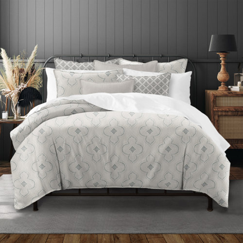 The Tailor's Bed Teagan Gray 100 Cotton Coverlet / Bedspread Set Wayfair